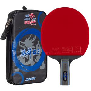 Настольная теннисная ракетка DOUBLEFISH All Wood с двухсторонней инвертированной резиной DOUBLE FISH, [new arrival q3-balanced offense and defense]straight single racket