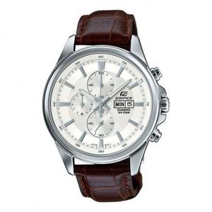 Часы CASIO Quartz Waterproof Sapphire Crystal EDIFICE Solar Powered Mens White Analog, белый