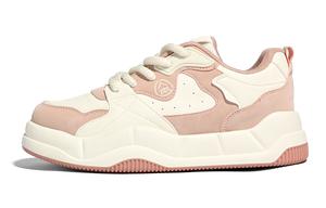 Humanism 1986 Женские низкие скейтерские кеды бежево-розовые, цвет Beige Pink