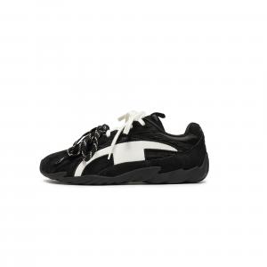 Champion Кроссовки Feather Like Thin Sole Shoes Balance Low Top для скейтбординга, женские, черные/молочно-белые