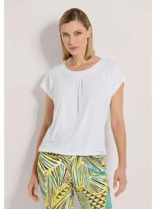 MADELEINE Легкая футболка с короткими рукавами и круглым вырезом, кремового цвета