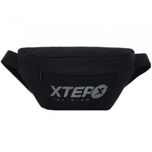XTEP Тканевая слинг-сумка унисекс черно-белая, Black Style 2