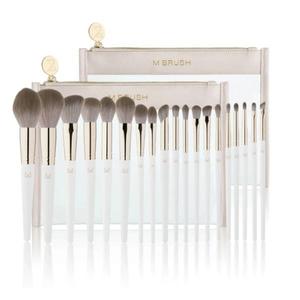 Набор: кисти для лица и глаз, 9 шт./упак. M Brush By maxineczka white complete