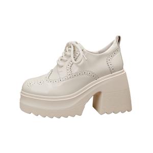 Повседневные однотонные туфли женские 9,5 см цвета экрю Forest Princess, Ecru