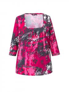 Футболка Ulla Popken Shirt, цвет rubin