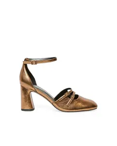 Туфли Мэри Джейн, пряжки Sfera, коричневый