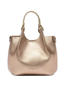 Сумка на плечо из зернистой кожи GIANNI CHIARINI, бежевый