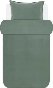 Постельное белье Senja | Размер 155x220 80x80 см | Цвет зеленый | Перкаль из чистого хлопка Marc O'Polo