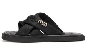 Слипоны женские черные MIO, хаки