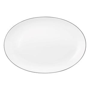 Тарелка Lido Black Line овальная 35х24 см Seltmann Weiden, белый черный