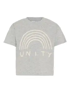 Футболка reinette с короткими рукавами и радужным принтом Molo, серый