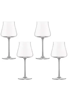 Набор eugenia из четырех бокалов для вина, 22,8 см, Alessi, нейтральные цвета