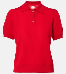 Трикотажная кашемировая рубашка-поло Jardin des Orangers, красный