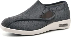 Мужские слипоны YSUEFIJO, женские кроссовки для бега и тенниса, обувь широкого размера, легкая, дышащая вязаная спортивная обувь, оксфорды на липучке, нескользящие спортивные туфли No Brand