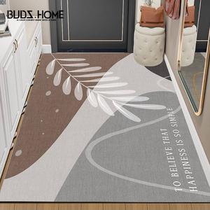 Budis Ковер 80х120 см для прихожей, утолщенный, влагонепроницаемый, нескользящий, простой стиль, настраиваемый и режущийся, легко чистится, устойчивый к загрязнениям