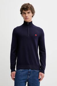 Хлопковый свитер Hugo, темно-синий