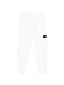 Спортивные брюки с накладными карманами Stone Island, белый