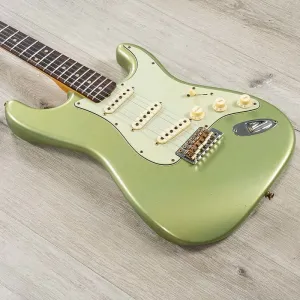 Гитара Fender Custom Shop 1959 Stratocaster Journeyman Relic, выцветший старинный металлический оттенок шалфейно-зеленого