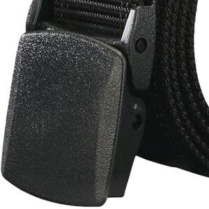 Воинский матовый дизайнерский холщовый ремень мужской черный ширина 3,8 см