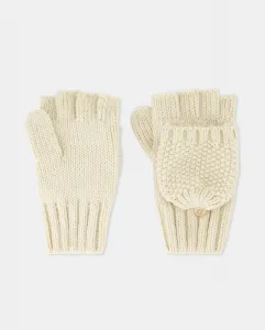Гладкие перчатки для девочки из толстой кожи Kids El Corte Inglés, песочный