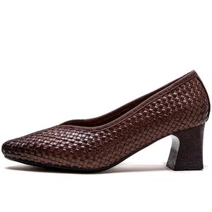 Женские туфли на платформе с массивным каблуком 5,5 см Jay, коричневый