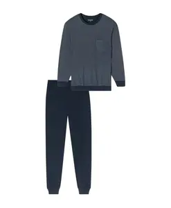 Удобная длинная пижама Schiesser, синий