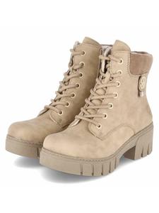 Ботинки на шнуровке бежевого цвета rieker