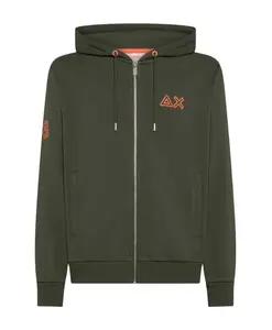 Толстовка на молнии, флуоресцентная, базовая, флисовая. Sun68, зеленый