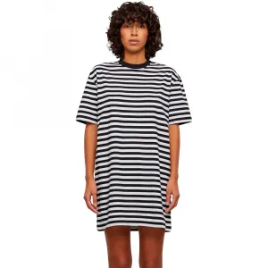 Платье Urban Classics Oversized Striped short sleeve short, белый