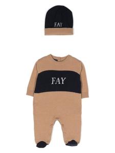 Fay Kids комплект из пижамы и шапки, серый