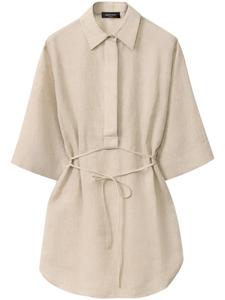 Рубашка с завязками Fabiana Filippi, нейтральный