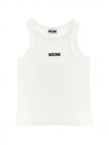Жилет с логотипом в виде надписи Moschino Kids, белый