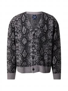 Abercrombie & Fitch Вязаный кардиган в крапчатом сером