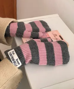 Перчатки-варежки aimoha -select-/Boater pattern Aimoha - Select -, цвет Pink