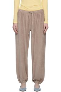 Baserange Спортивные штаны из велюра цвета таупе с подушкой