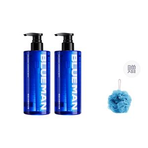 Мужской гель для душа с ароматом для удаления клещей глубокое очищение, освежающий, успокаивающий, контроль кожного сала 500г/500г*2 BLUE MAN