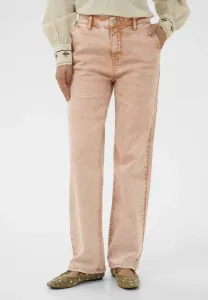 Джинсы прямого кроя из выстиранной саржи crvisti. Cream, Washed Cafe Creme