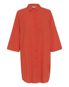 Платье-рубашка Kaffe, оранжево-красный