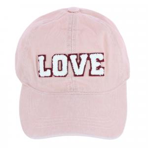 Женская бейсболка с надписью Love из синели David & Young