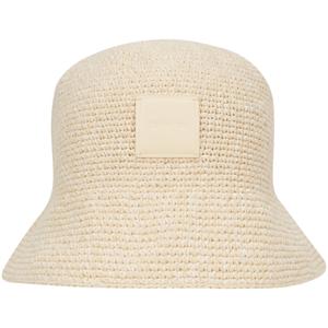 Calvin Klein Хлопковая панама женская светло-бежевая желтая, O7T-Light Beige Yellow