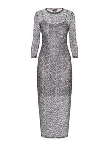 Платье до колена myMo ROCKS, цвет white black