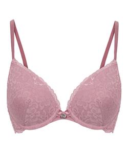 Бюстгальтер пуш-ап Hunkemöller Marine, темно-розовый