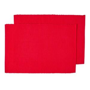 Набор ковриков для столовых приборов из 2 штук. Homescapes, красный
