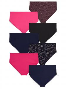 Devoted by Zizzi Трусики 'Week' в цвете Brown, Pink, Black