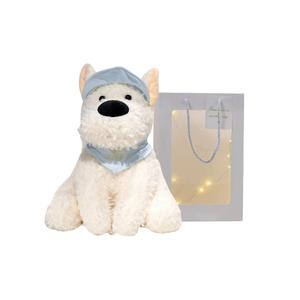 Плюшевая кукла щенка вест хайленд уайт терьера высота 30см/35см Fat Fat Dragon, белый