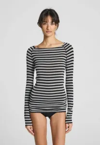 Топ с длинными рукавами в полоску amalie Gai+Lisva, Grey And Black Stripe