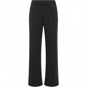 Флисовые спортивные штаны с логотипом луны Marine Serre, черный