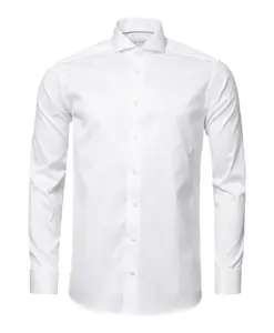 Современная рубашка из фирменной саржи Eton, белый