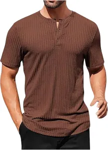 Мужская повседневная рубашка-поло с коротким рукавом