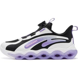 Кроссовки для бега с низким верхом, противоскользящие, износостойкие, для детей и подростков QIAODAN, черный/белый